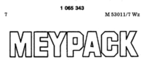 MEYPACK Logo (DPMA, 19.05.1983)