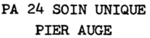 PA 24 SOIN UNIQUE PIER AUGE Logo (DPMA, 08/01/1989)