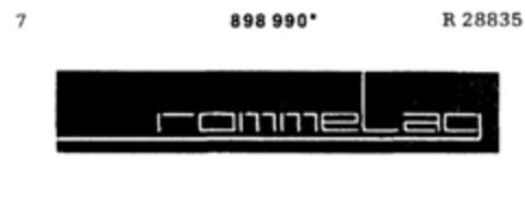 rommeLag Logo (DPMA, 06/03/1972)