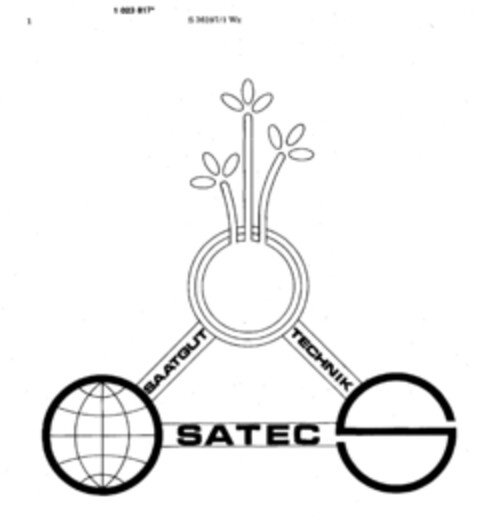 SATEC SAATGUT TECHNIK Logo (DPMA, 16.06.1981)