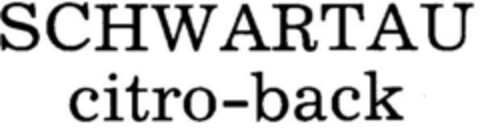 SCHWARTAU citro-back Logo (DPMA, 13.09.1978)