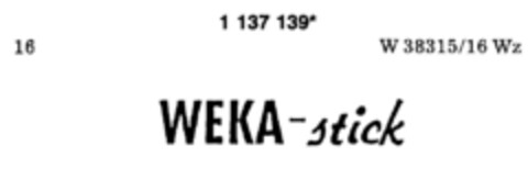 WEKA-stick Logo (DPMA, 30.07.1988)