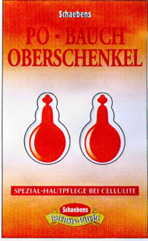 Schaebens PO BAUCH OBERSCHENKEL SPEZIAL-HAUTPFLEGE BEI CELLULITE Logo (DPMA, 24.10.2000)