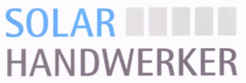 SOLAR HANDWERKER Logo (DPMA, 05.06.2008)