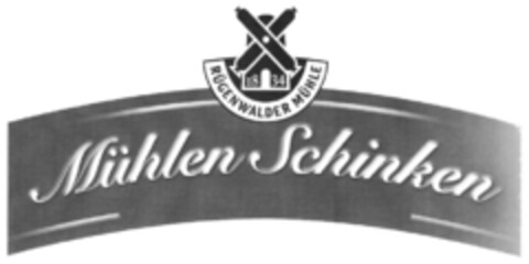 1834 RÜGENWALDER MÜHLE Mühlen Schinken Logo (DPMA, 08.12.2008)