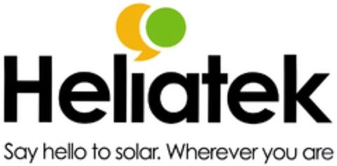 Heliatek Say hello to solar. Wherever you are Logo (DPMA, 10.08.2011)