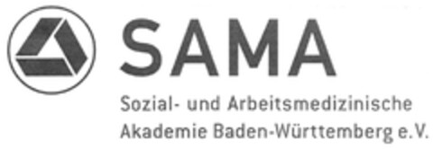 SAMA Sozial- und Arbeitsmedizinische Akademie Baden-Württemberg e.V. Logo (DPMA, 23.11.2012)