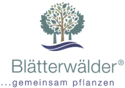 Blätterwälder ...gemeinsam pflanzen Logo (DPMA, 03/06/2013)