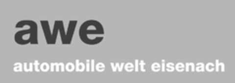 awe automobile welt eisenach Logo (DPMA, 22.05.2024)