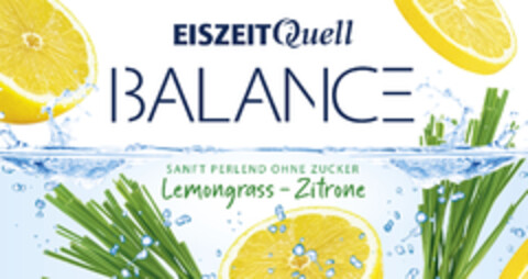 EISZEITQuell BALANCE SANFT PERLEND OHNE ZUCKER Lemongrass - Zitrone Logo (DPMA, 03/15/2024)