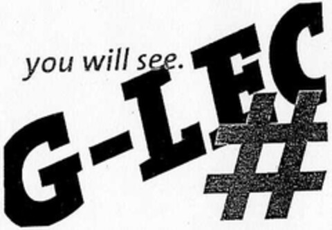 you will see. G-LEC # Logo (DPMA, 29.10.2002)