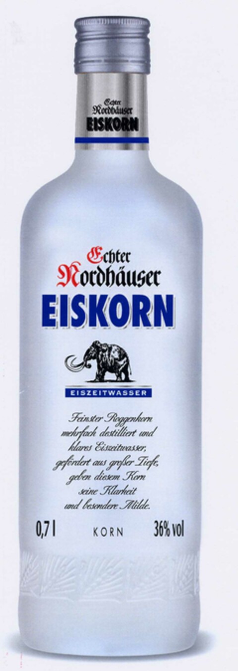 Echter Nordhäuser EISKORN Logo (DPMA, 11/15/2002)