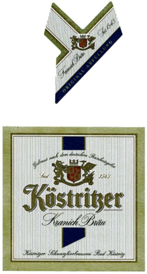 Köstritzer Kranich Bräu Logo (DPMA, 02/10/2003)