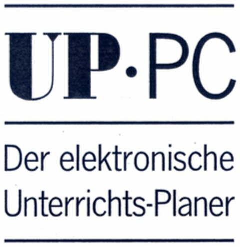 UP·PC Der elektronische Unterrichts-Planer Logo (DPMA, 28.04.2005)