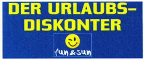 DER URLAUBS-DISKONTER fun & sun Logo (DPMA, 28.04.2005)