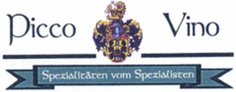 Picco Vino Spezialitäten vom Spezialisten Logo (DPMA, 15.06.2005)