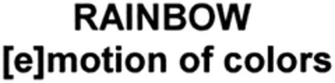 RAINBOW [e]motion of colors Logo (DPMA, 27.11.2007)