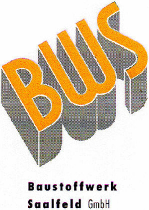 BWS Baustoffwerk Saalfeld GmbH Logo (DPMA, 04.11.1994)