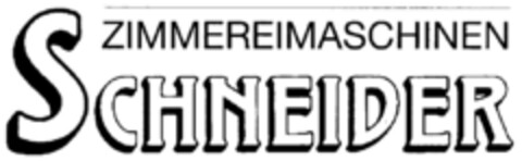 ZIMMEREIMASCHINEN SCHNEIDER Logo (DPMA, 29.04.1995)