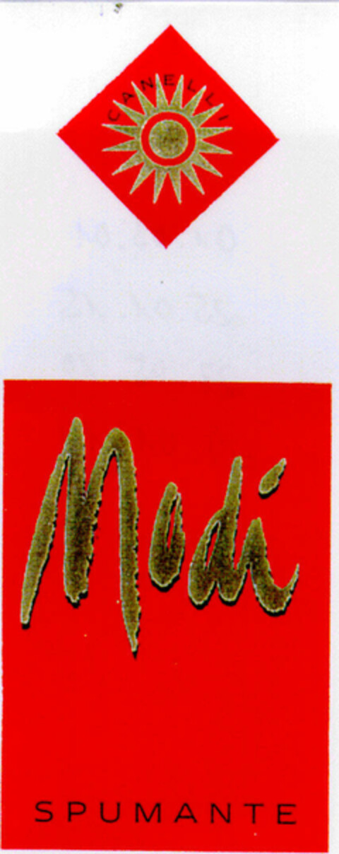 Modi SPUMANTE Logo (DPMA, 03/24/1998)