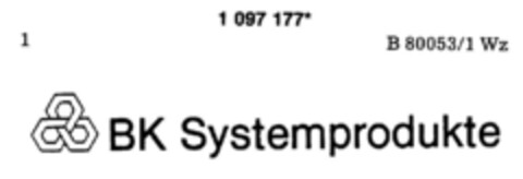 BK Systemprodukte Logo (DPMA, 08/29/1986)