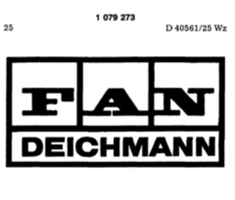 FAN DEICHMANN Logo (DPMA, 09.01.1985)