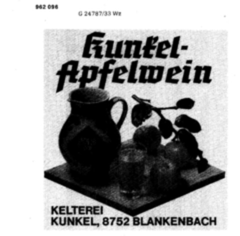 Kunkel-Apfelwein Logo (DPMA, 24.08.1976)