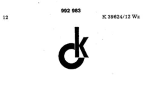 ck Logo (DPMA, 12.07.1978)