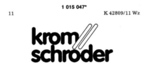 krom schröder Logo (DPMA, 06.12.1980)
