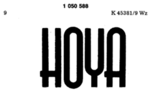 HOYA Logo (DPMA, 19.01.1983)