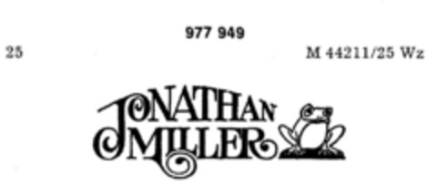 JONATHAN MILLER Logo (DPMA, 31.01.1978)