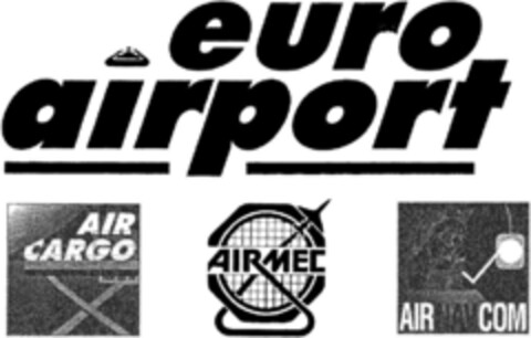 euro airport AIR CARGO AIRMEC AIRNAVCOM Logo (DPMA, 12/18/1993)