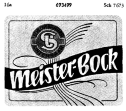 meister-Bock Schloßbrauerei UNTERBAR Logo (DPMA, 09.07.1955)