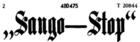 "Sango-Stop" Logo (DPMA, 08/08/1935)