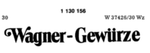 Wagner-Gewürze Logo (DPMA, 08/28/1987)