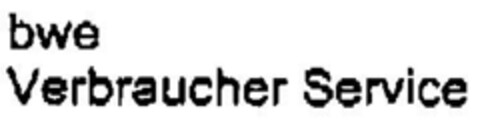 bwe Verbraucher Service Logo (DPMA, 26.07.2001)