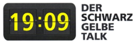 19:09 DER SCHWARZ GELBE TALK Logo (DPMA, 30.01.2013)