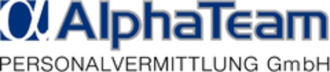 AlphaTeam PERSONALVERMITTLUNG GmbH Logo (DPMA, 21.09.2015)