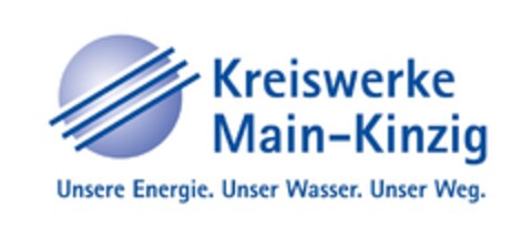 Kreiswerke Main-Kinzig Unsere Energie. Unser Wasser. Unser Weg. Logo (DPMA, 02/17/2016)