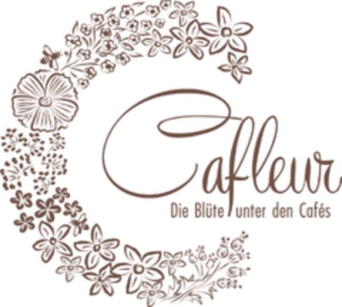 Cafleur Die Blüte unter den Cafés Logo (DPMA, 17.08.2017)