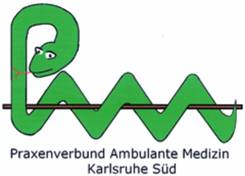 PM Praxenverbund Ambulante Medizin Karlsruhe Süd Logo (DPMA, 04/07/2005)