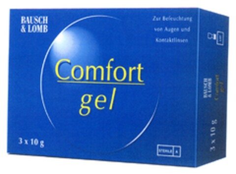 Comfort gel Logo (DPMA, 12.10.2007)