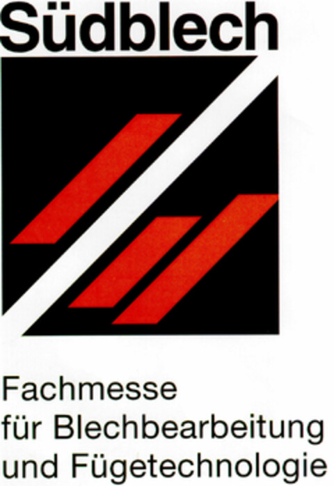 Südblech Fachmesse für Blechbearbeitung und Fügetechnologie Logo (DPMA, 27.10.1995)