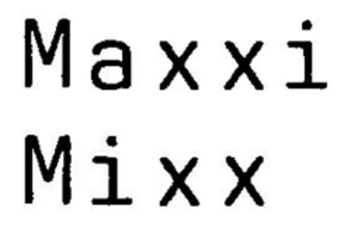 Maxxi Mixx Logo (DPMA, 12/23/1998)