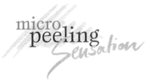 micro peeling Sensation Logo (DPMA, 11.02.1999)