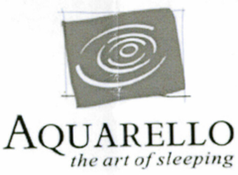 AQUARELLO the art of sleeping Logo (DPMA, 25.06.1999)