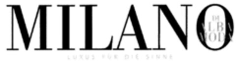 MILANO DI ALBA MODA LUXUS FÜR DIE SINNE Logo (DPMA, 18.08.1999)