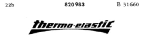 thermo-elastic Logo (DPMA, 06/06/1964)