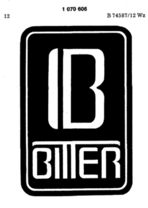 BITTER Logo (DPMA, 17.05.1984)