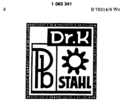 Dr.K Pb STAHL Logo (DPMA, 15.02.1985)